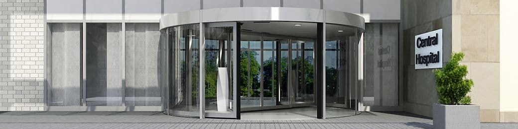 Automatic revolving door